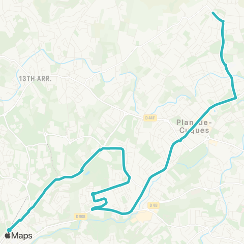 RTM Métro la Rose - Plan-de-Cuques Montade map