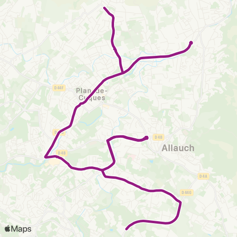 RTM Circuits Scolaires Lycée Monte Cristo map