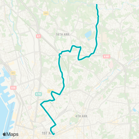 RTM Réformés Canebière - St Jérôme Parking Relais map