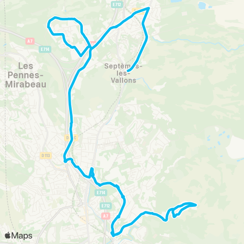 RTM Hôpital Nord - Septèmes Centre map
