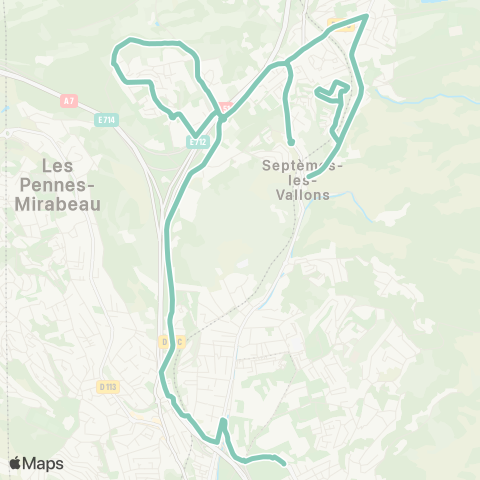 RTM Septèmes Centre - Hôpital Nord map