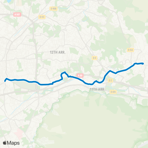 RTM Métro la Timone - les Camoins map