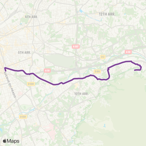 RTM Castellane - le Bosquet map
