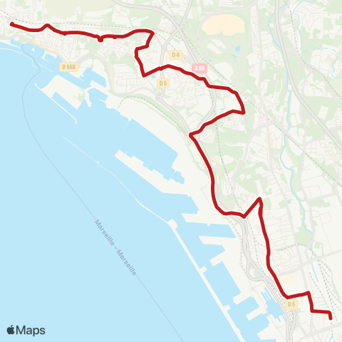 RTM Métro Bougainville - la Nerthe map