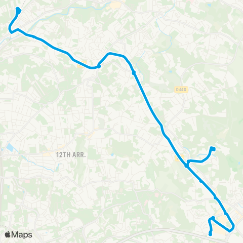 RTM Métro la Rose - la Valentine Ctre comm. map