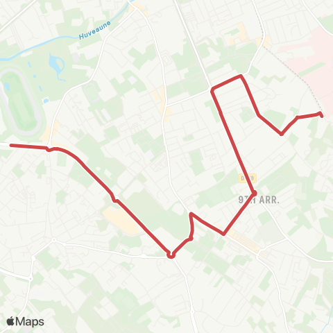 RTM La Gaye - Escale Borély map