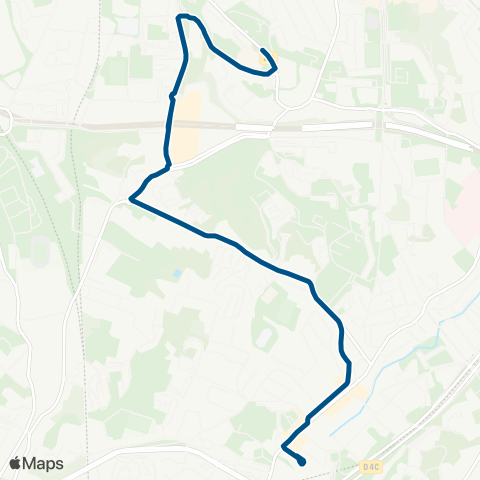 RTM Métro St Just - les Flamants map