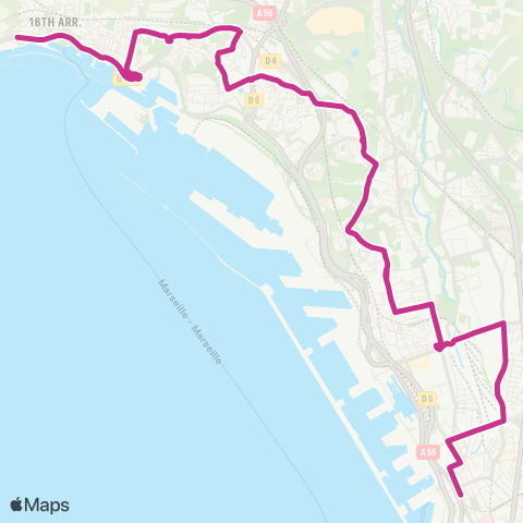 RTM Arenc Euroméditerranée - Estaque Riaux map