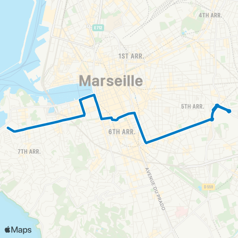 RTM Catalans - Métro la Timone map
