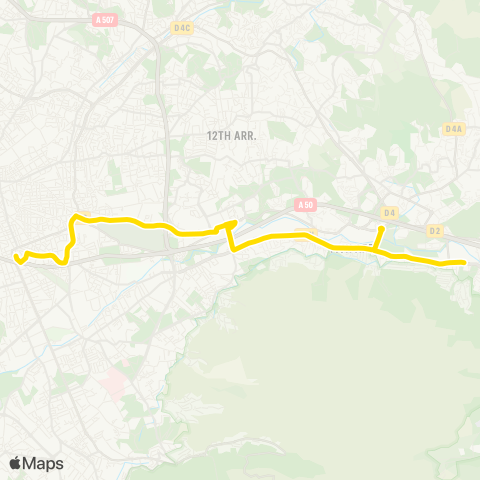 RTM Castellane - la Solitude map