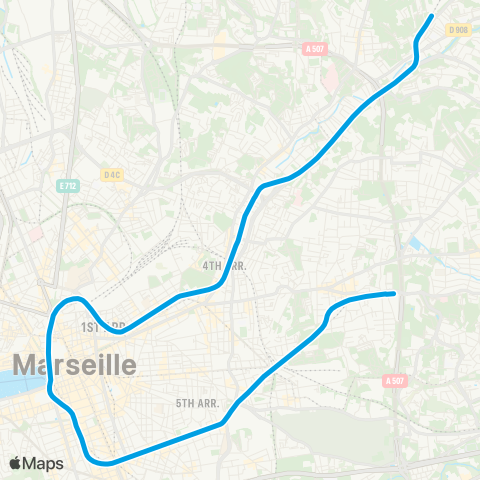 RTM La Rose - la Fourragère map