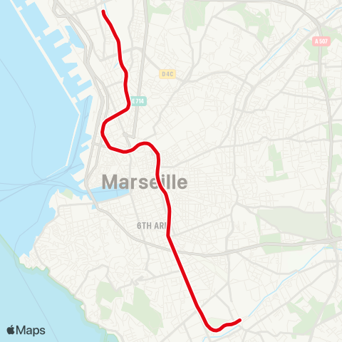 RTM Gèze - Sainte-Marguerite Dromel map