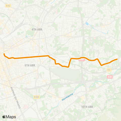 RTM Noailles - les Caillols map