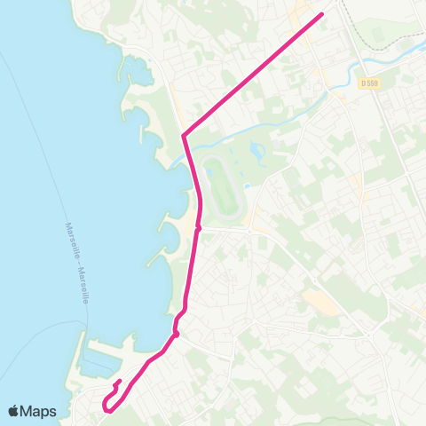 RTM Métro Rond Point du Prado - Pointe Rouge Port map