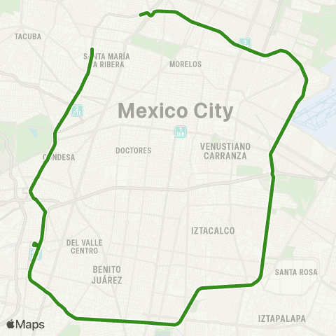 RTP Circuito Bicentenario (Expreso) map