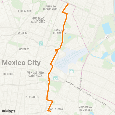 RTP San Felipe / León de los Aldama - Central de Abastos map