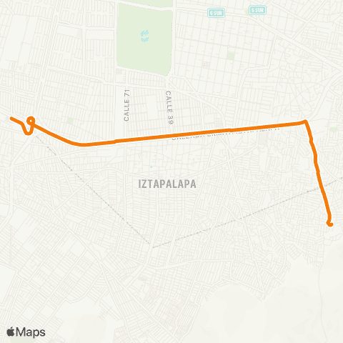 RTP Metro Constitución de 1917 - Palmas map