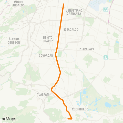 RTP Santiago Tepalcatlalpan - República del Salvador map