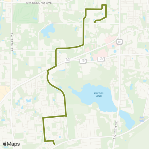 RTS Reitz Union To Hunters Run map