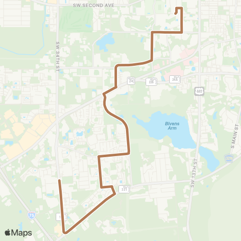 RTS The Hub to Dollar General map