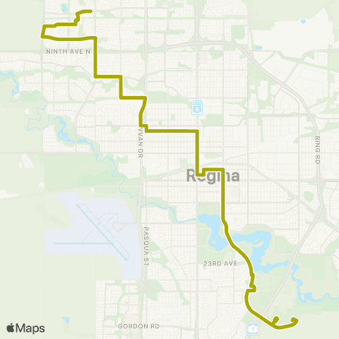 Regina Transit University - Sherwood Estates map