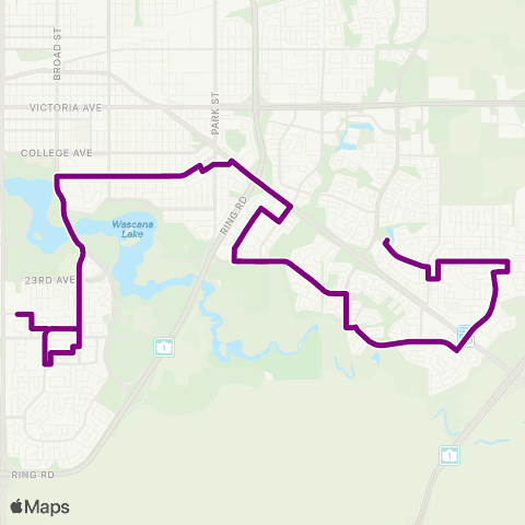 Regina Transit Special 3 map