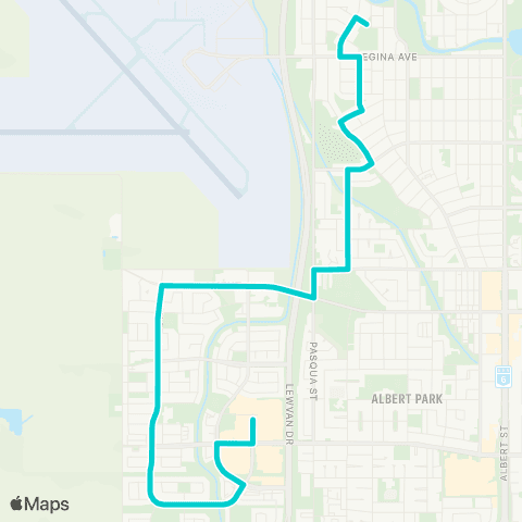 Regina Transit Special 8 map