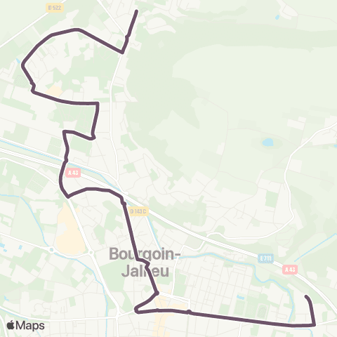 Ruban - Scolaire Mozas le Bas - Lycée Aubry map