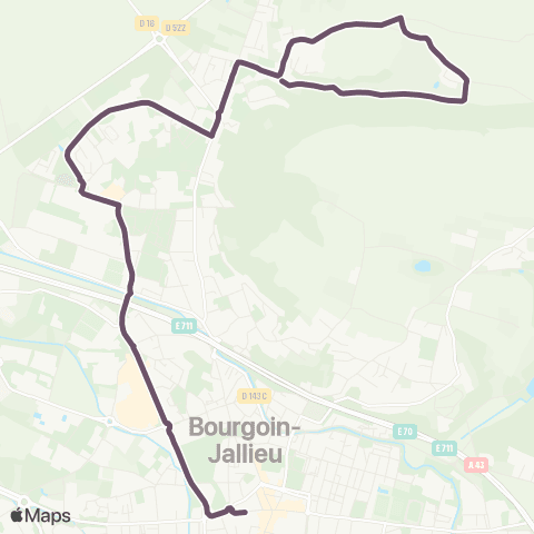 Ruban - Scolaire Mozas le haut - Saint-Michel map