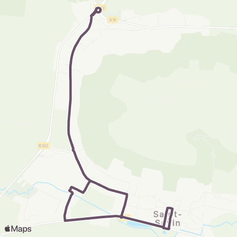 Ruban - Scolaire Saint-Savin map
