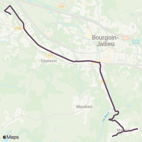 Ruban - Scolaire Meyrié - Bourgoin-Jallieu - Collège Hawking map