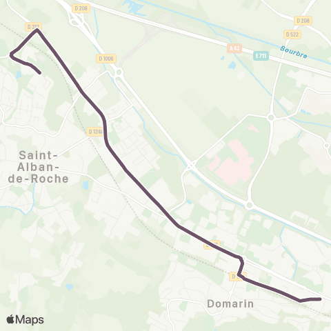 Ruban - Scolaire Domarin - Collège Hawking map