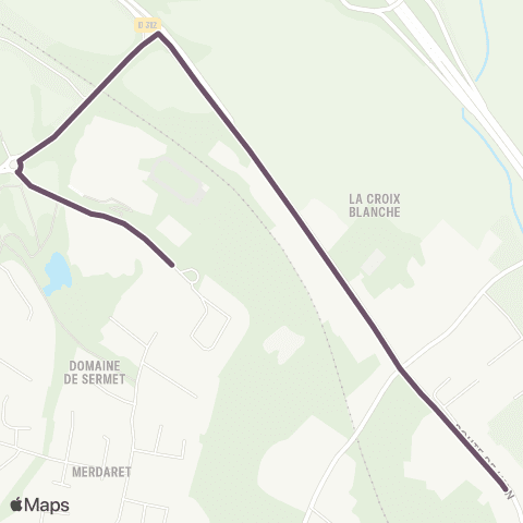 Ruban - Scolaire La Grive - Collège Hawking map