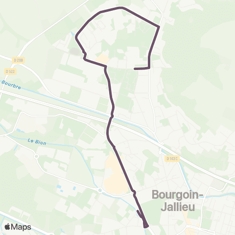 Ruban - Scolaire Barbusse Gare routière - CFA-EFMA map