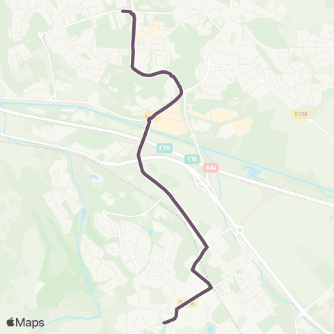 Ruban - Scolaire Lycée Delorme - St Alban Village map