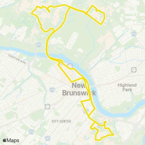 Rutgers (New Brunswick) Weekend 2 map