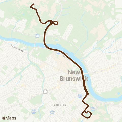 Rutgers (New Brunswick) Douglass - Busch map