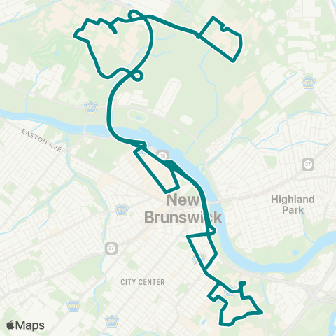 Rutgers (New Brunswick) Summer 1 map