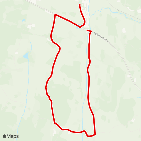 Ruter Skoleskyss Bjastad - Kråkstad skole map