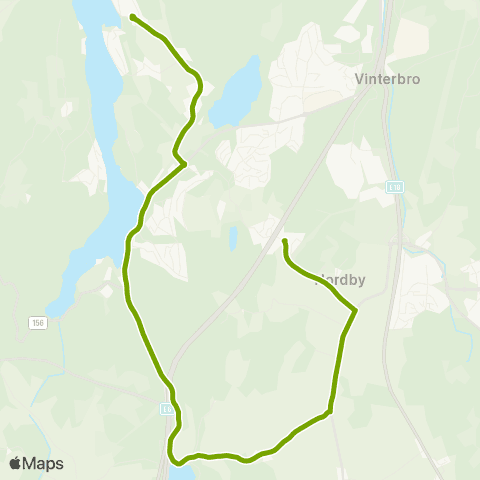 Ruter Skoleskyss Kjærnes - Nordby skole map