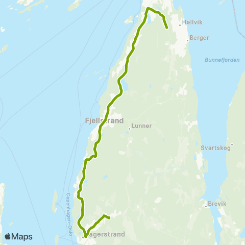 Ruter Skoleskyss Fjellstrand - Nesodden vgs map