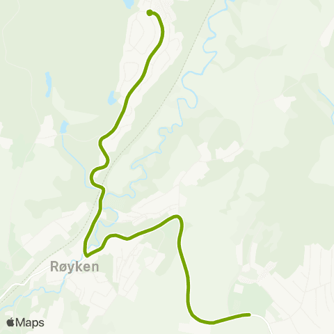 Ruter Skoleskyss Kleiverfeltet - Midtbygda skole map