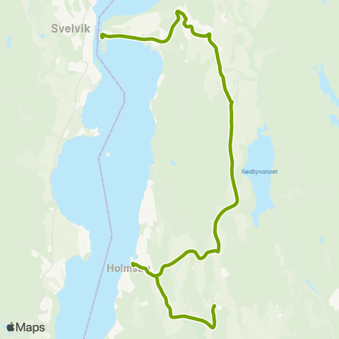 Ruter Skoleskyss Folkestad sk - Holmsbu - Rødtangen - Verket map