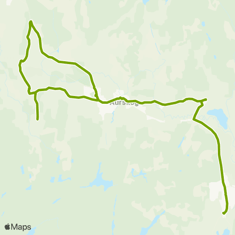 Ruter Skoleskyss Harkerud - Aursmoen skole - Bjørkelangen map