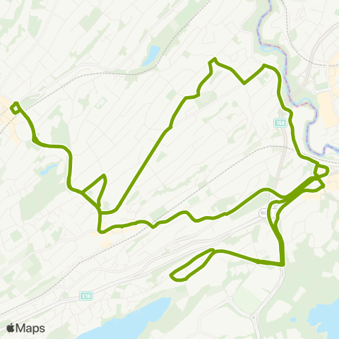 Ruter Bekkestua - Lysaker - Ekern - Jernbaneveien map