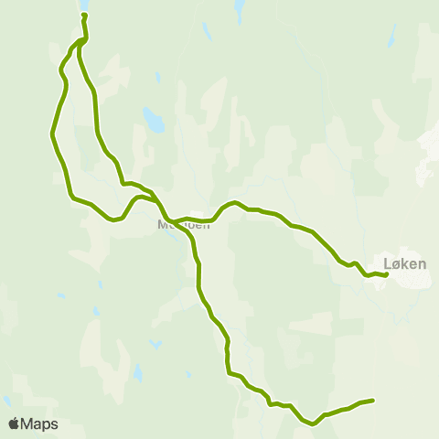 Ruter Skoleskyss Løken - Momoen - Ovrum - Sjøberg - Løken map