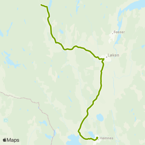 Ruter Skoleskyss Halvorsrud - Bjørnebråten - Løken - Bråte skole map