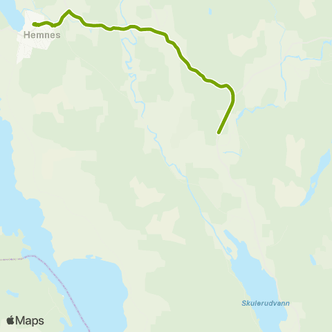 Ruter Skoleskyss Studsrud - Pavestad - Bråte skole map