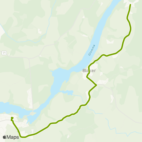 Ruter Skoleskyss Bingsfoss - Grønnbekkveien map