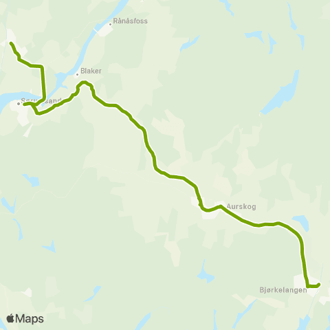 Ruter Skoleskyss Bjørkelangen - Sørumsand map